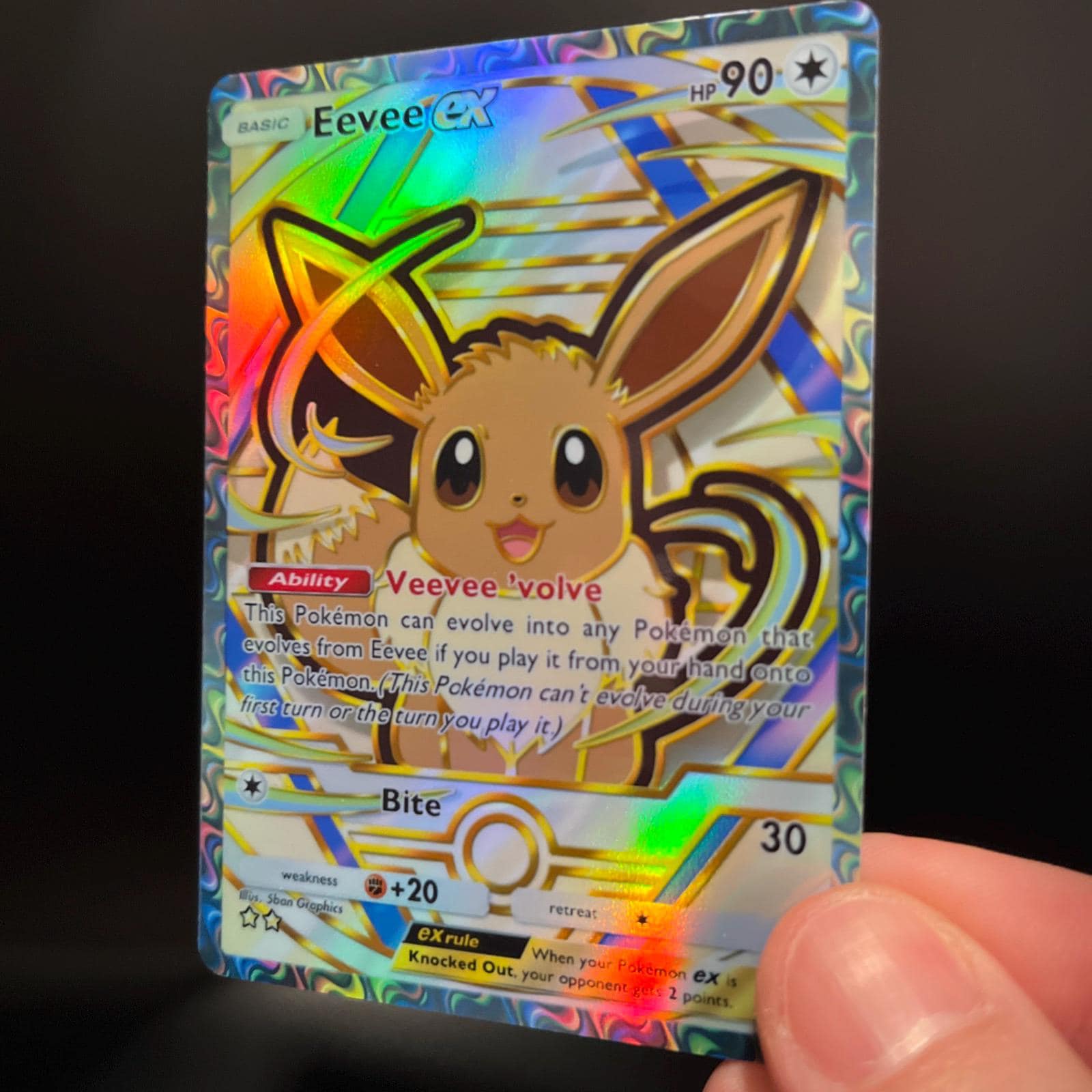 Eevee Ex - Holo Fan Card Pokmon TCG Pocket Art | Deluxe Ex (a4b) - Etsy  Israel