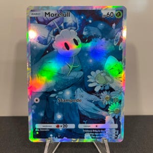 Carta de bolso holográfica Pokémon TCG Morelull feita por você mesmo - Detalhes nítidos!