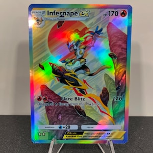 インフェルノ ex ホログラフィック ポケモン TCG ポケット 自作カード - 鮮明なディテール!