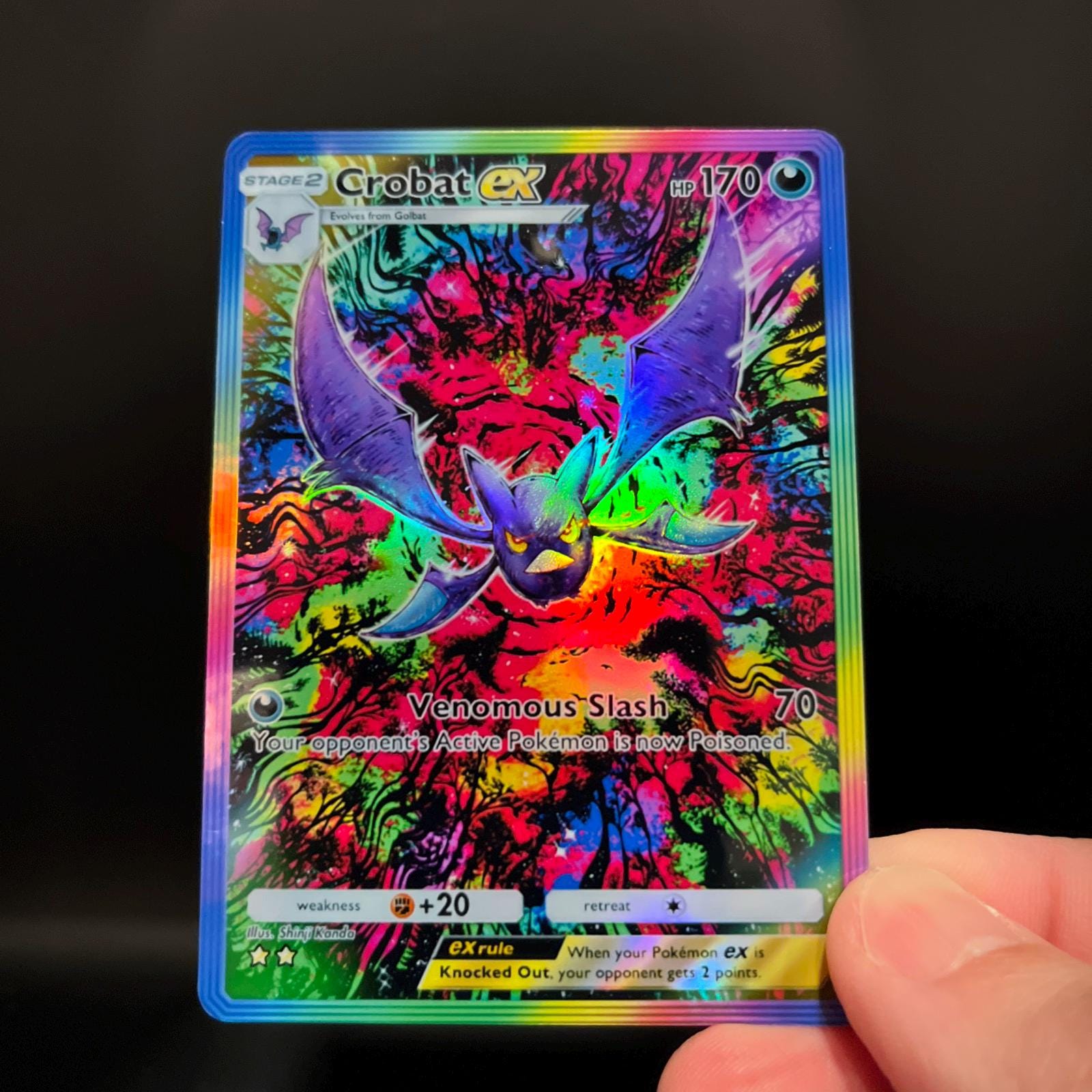 クロバット　カードe ホロ クロバット ex - ホロファンカード ポケモン TCG ポケットアート | 海