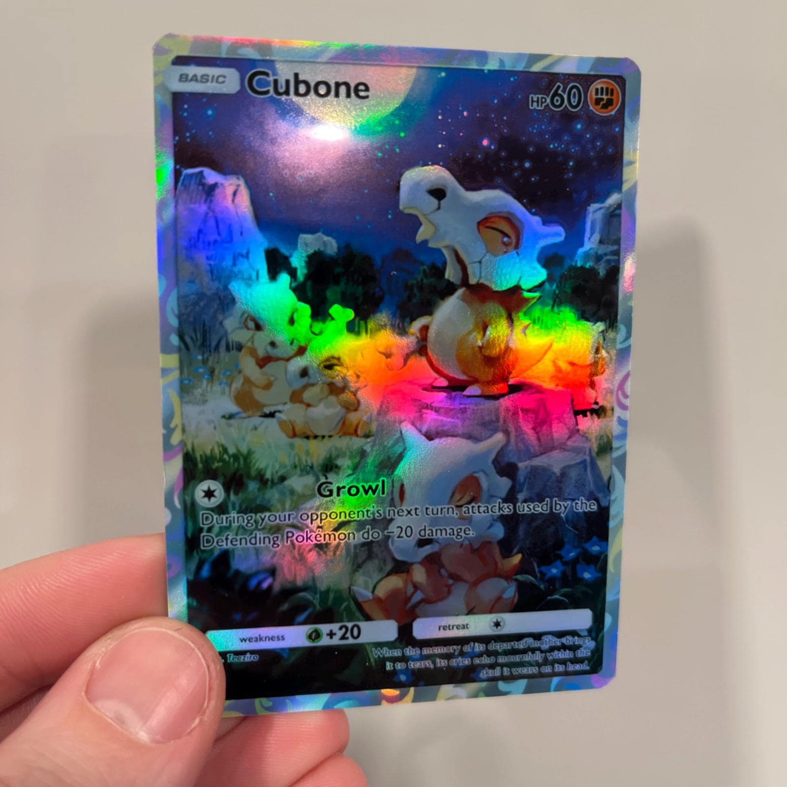 Cubone Holographic Pokmon TCG Pocket Self Made Card - Sharp Details! - Etsy Cubone Holographic Pokmon TCG Pocket Self Made Card - Sharp Details! - Etsy