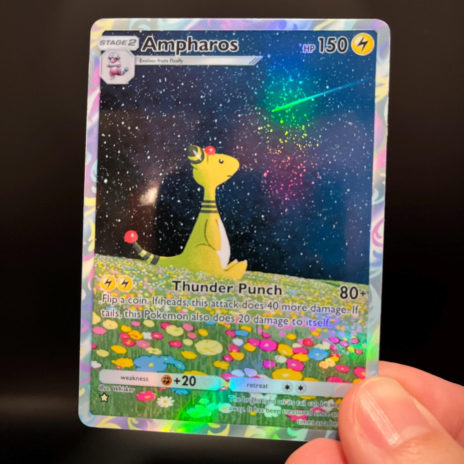 ampharos pokemon card holo Pokemon Vivid Voltage Ampharos V #49 main image 0