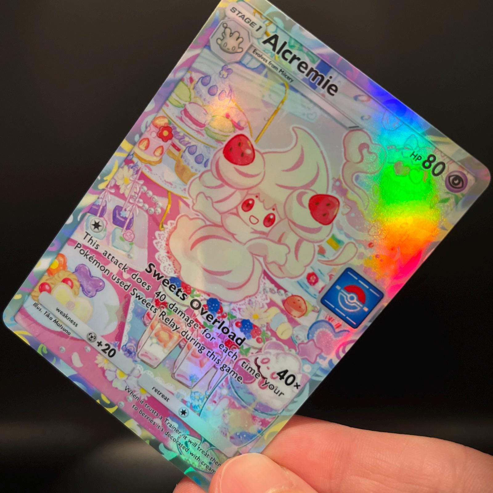 Alcremie Fan-made Holographic Pokmon TCG Pocket Card | Promo Set A - Etsy