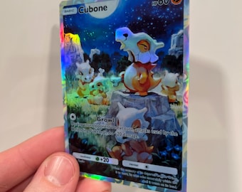Cubone Holographic Pokmon TCG Pocket Self Made Card - Sharp Details! - Etsy Cubone Holographic Pokmon TCG Pocket Self Made Card - Sharp Details! - Etsy