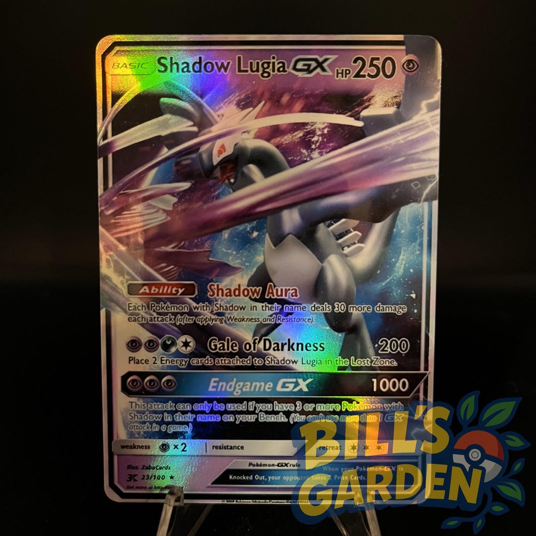 Shadow Lugia GX - Holo Fan Card Pokmon TCG Art - Etsy Israel