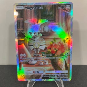 Carta de bolso Pokémon Holográfica TCG da Magearna feita por você mesmo - Detalhes nítidos!