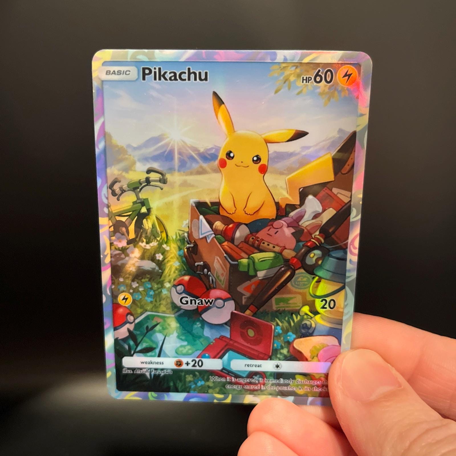 Pikachu Holographic Pokmon TCG Pocket Self Made Card - Sharp Details! -  Etsy