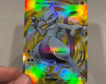 pokemon card mewtwo ex secret rare Mewtwo EX 163/162 Secret Rare Pokemon