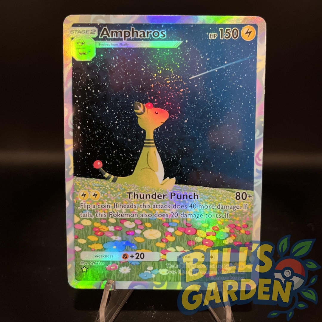 Ampharos - Holo Fan Card Pokmon TCG Pocket Art | Wisdom of Sea and Sky (A4) - Etsy Ampharos - Holo Fan Card Pokmon TCG Pocket Art | Wisdom of Sea and Sky (A4) - Etsy
