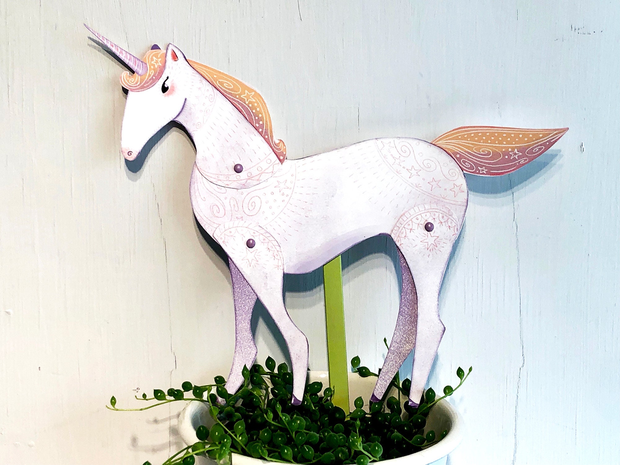 unicorn paper doll digital download articulated paper doll etsy