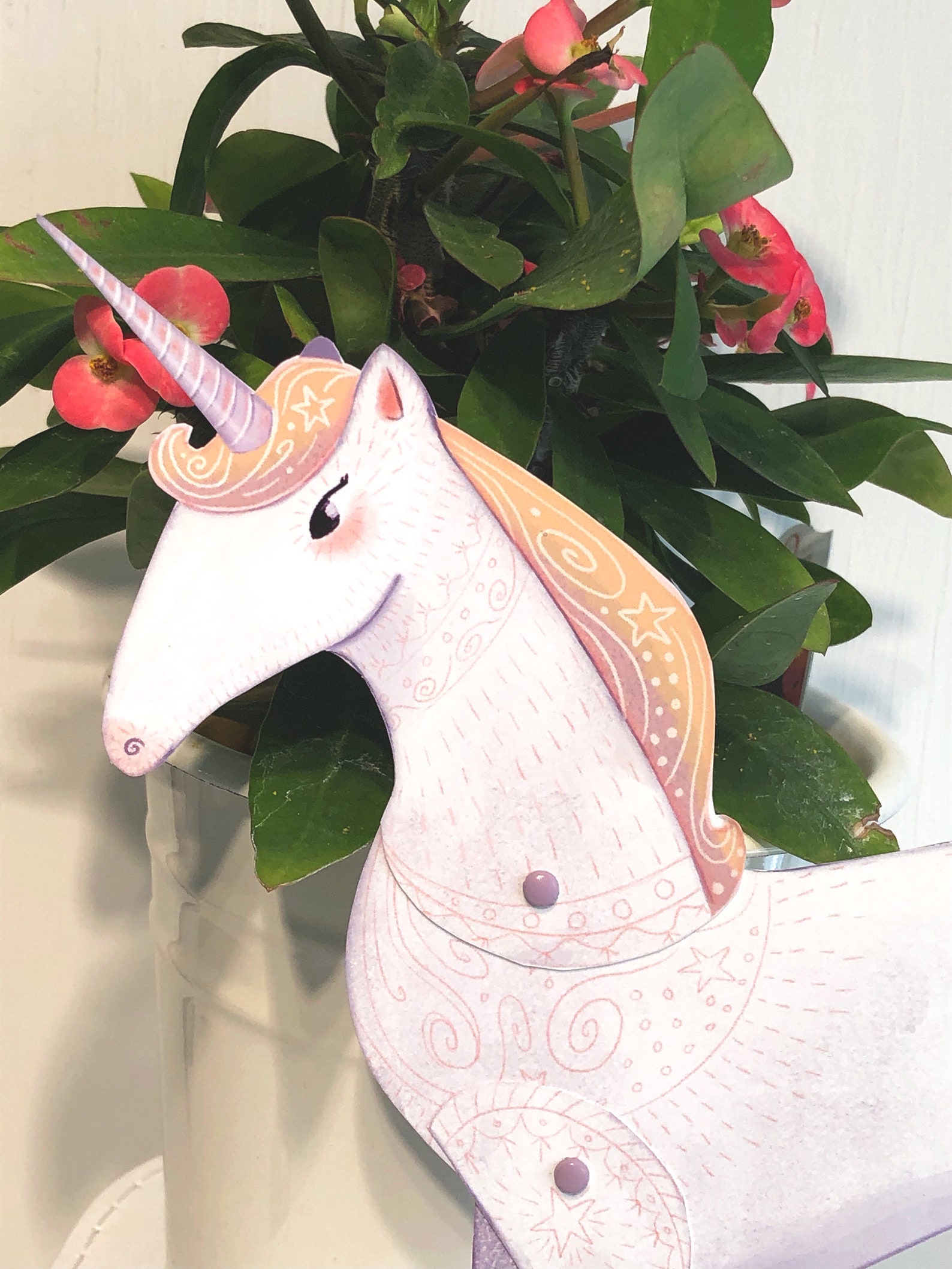 Unicorn Paper Doll Kit Articulated Paper Doll Etsy