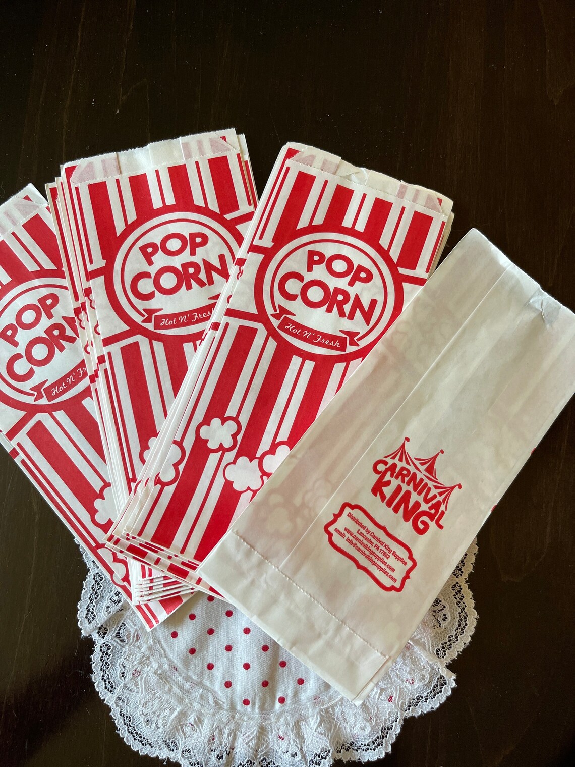 Vintage Popcorn Bags, Treat Bags, Party Favor Bags Etsy