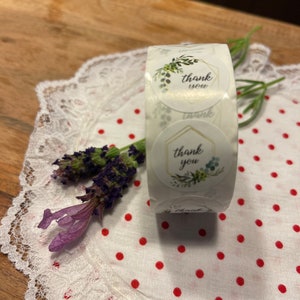 Thank You  Sticker Roll, Thank You Labels, Roll of Stickers, Slogan Graphic Sticker