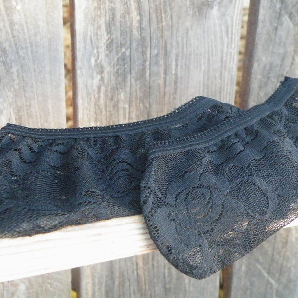 Gothic Socks, Sweet Pair of Dainty Floral Peep Socks, Peep Socks, Lace Peds, Lace Socks, Sock