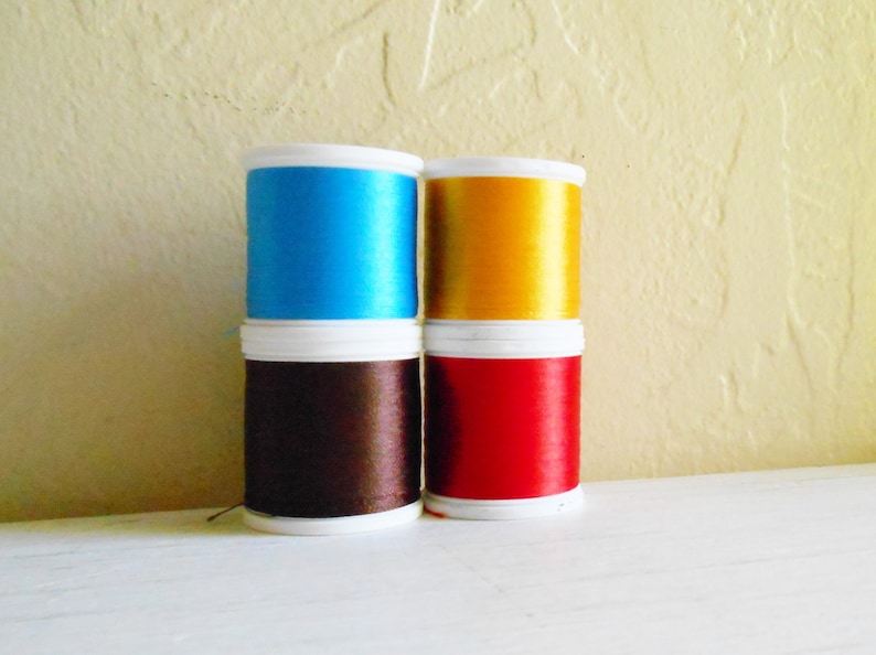 Set Of Four Madeira Embroidery Thread