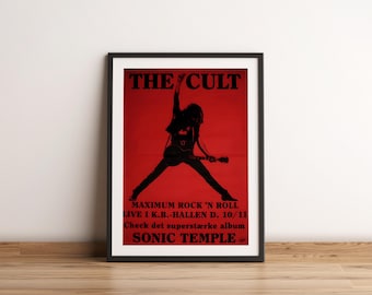 The Cult Poster Print | The Cult Artist Poster | Music Poster | Album Cover Poster | Wall Decor | Music Gift