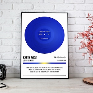 Kanye West Poster Print | Jesus Is King Album Poster | Music Poster | Album Cover Poster | Wall Decor | Music Gift