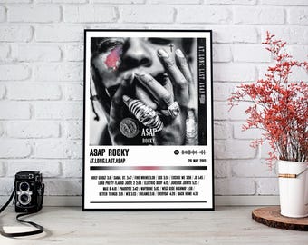 Asap Rocky Poster Print | At.Long.Last.Asap Album Poster | Music Poster | Album Cover Poster | Wall Decor | Music Gift