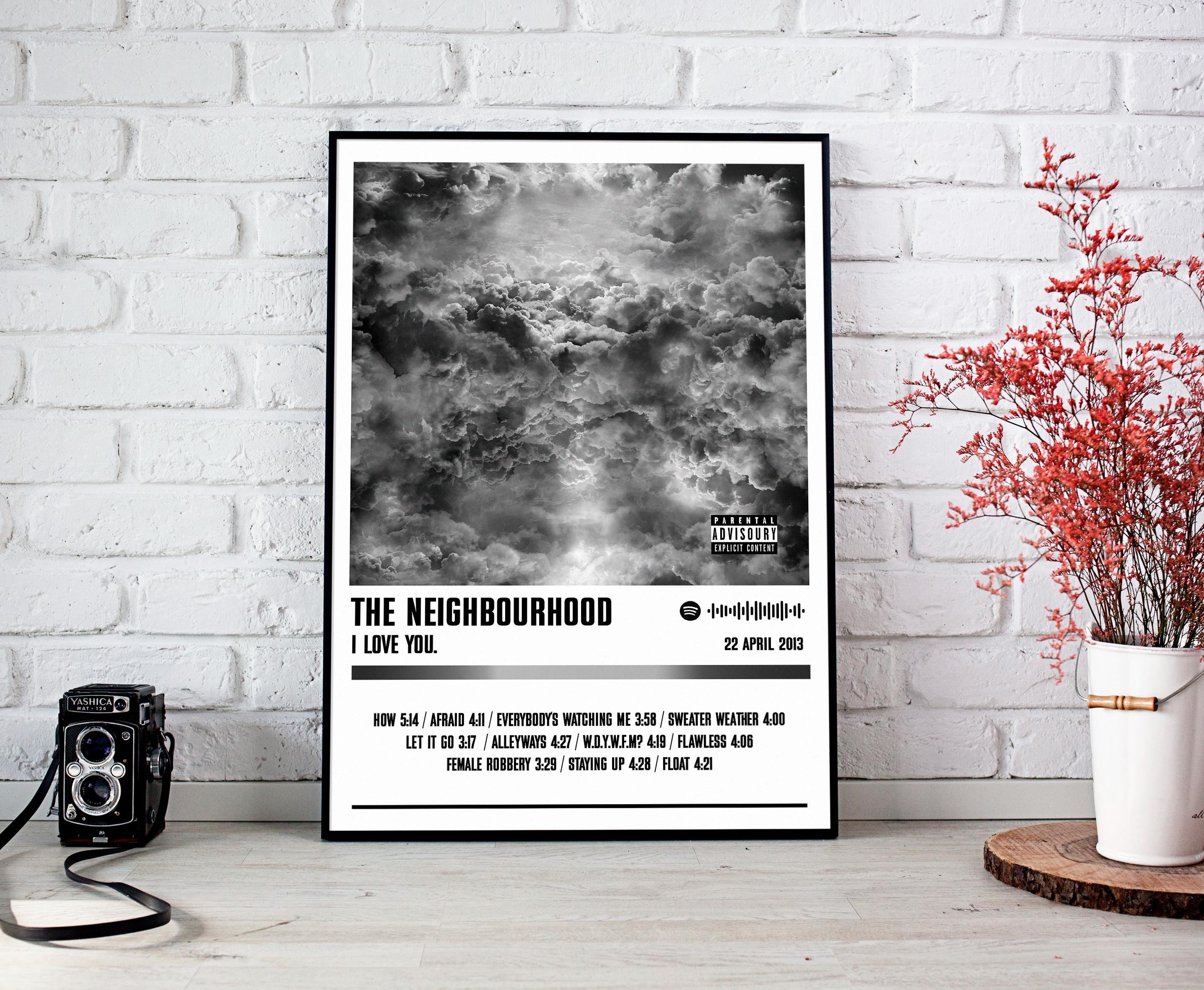 The Neighbourhood Poster Print | I Love You Album Poster | Music