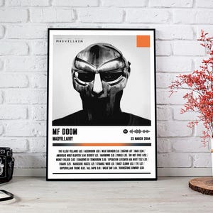 Mf Doom Poster Print | Madvillainy Album Poster | Music