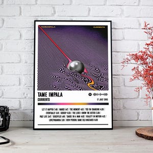 Tame Impala Poster Print | Currents Album Poster | Music Poster | Album Cover Poster | Wall Decor | Music Gift