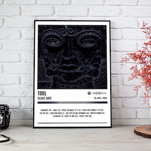 Tool Poster Print | 10,000 Days Album Poster | Music Poster | Album Cover Poster | Wall Decor | Music Gift