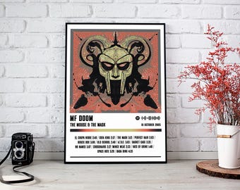 Mf Doom Poster | The Mouse & The Mask Album Poster | Musik Poster | Album Cover Poster | Wanddekoration | Musik Geschenk
