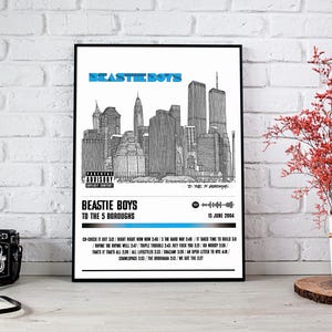 Beastie Boys Poster Print | To The 5 Boroughs Album Poster | Music Poster | Album Cover Poster | Wall Decor | Music Gift