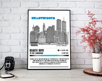 Beastie Boys To The 5 Boroughs サイン入りポスター BEASTIE BOYS TO THE 5 BOROUGHS RARE PROMO PRINT POSTER | #21911305