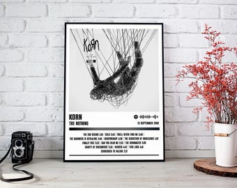 Poster Korn | L'affiche de l'album Rien | Affiche de musique | Poster de la pochette de l'album | Décoration murale | Cadeau musique