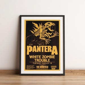 Pantera Poster Print | Pantera Artist Poster | Music Poster | Album Cover Poster | Wall Decor | Music Gift