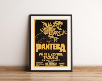Pantera Poster | Pantera Künstler Poster | Musik Poster | Album Cover Poster | Wanddekoration | Musik Geschenk
