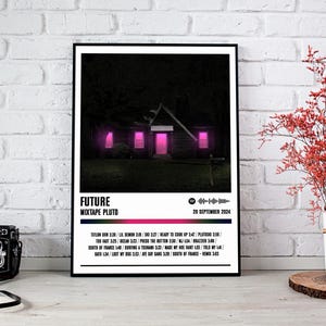 Future Poster Print | MIXTAPE PLUTO Album Poster | Music Poster | Album Cover Poster | Wall Decor | Music Gift