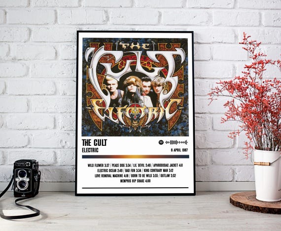 レア　THE CULT ELECTRIC ON TOUR ポスター　ザ　カルト The Cult Poster Print | Electric Album Poster | Music Poster