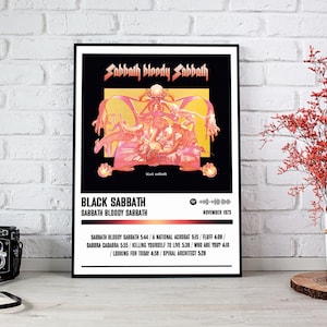 Black Sabbath Poster Print | Sabbath Bloody Sabbath Album Poster | Music Poster | Album Cover Poster | Wall Decor | Music Gift