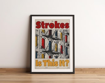 The Strokes Poster | Indie Rock Modern Wall Art - Etsy