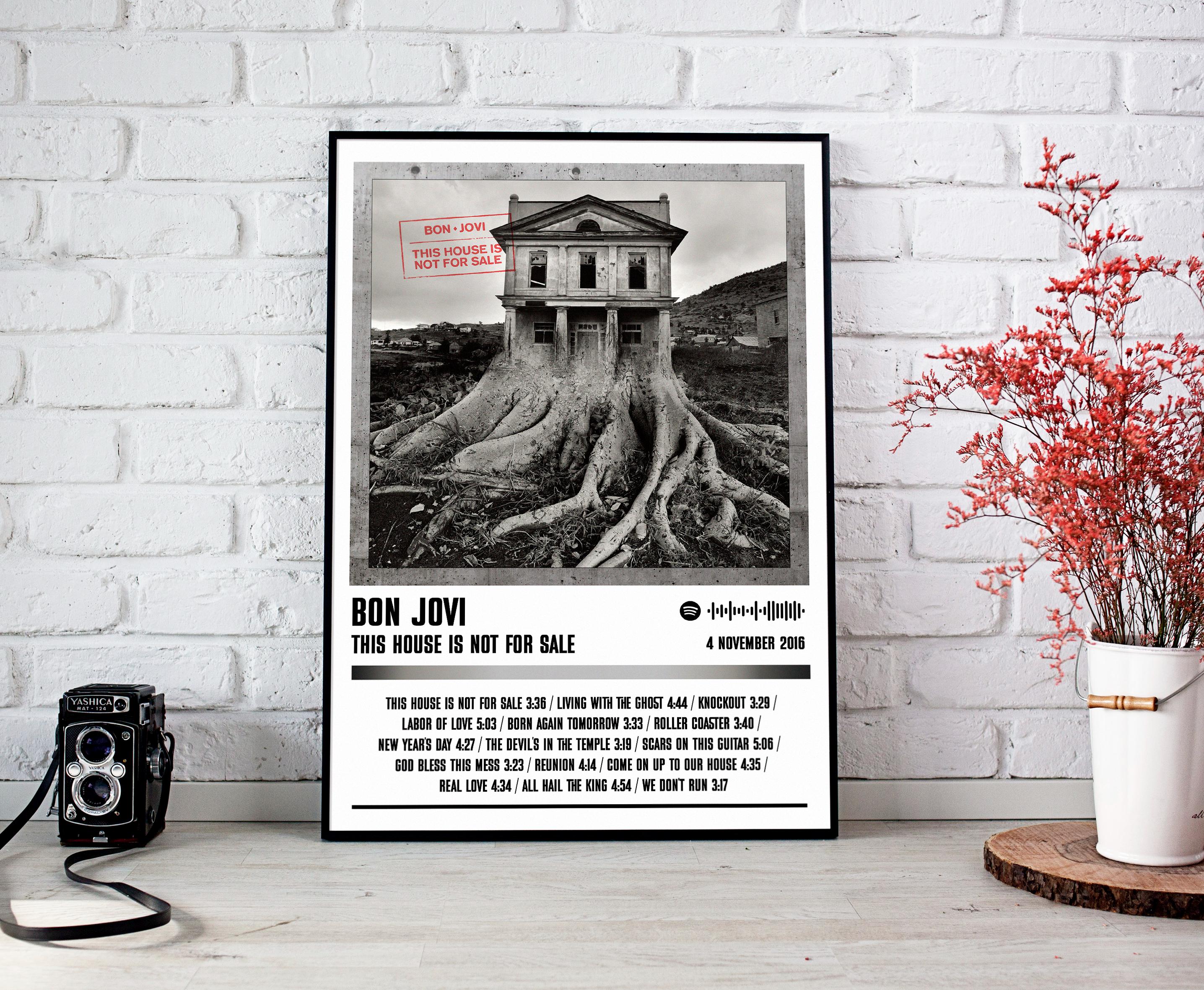 Bon Jovi Poster Print | This House is Not for Sale Album Bon Jovi Poster Print | This House is Not for Sale Album