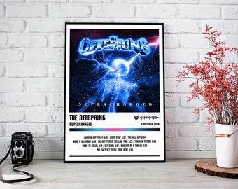 La copie d'affiche de la progéniture | Poster d'album SUPERCHARGED | Affiche de musique | Poster de la pochette de l'album | Décoration murale | Cadeau musique