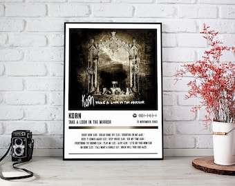 Korn Poster Print | Take A Look In The Mirror Album Poster | Music Poster | Album Cover Poster | Wall Decor | Music Gift