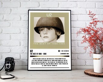 U2 BOY 1980 - Authentic Original Music Promo Poster Page Vintage