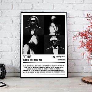 Future Poster Print | We Still Don&#39;t Trust You Album Poster | Music Poster | Album Cover Poster | Wall Decor | Music Gift