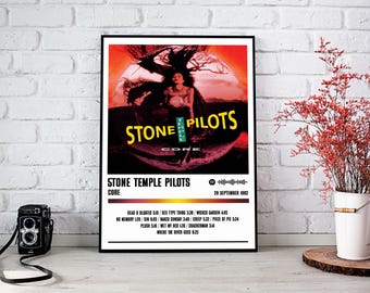 Impression d'affiche de pilotes de Stone Temple | Poster principal de l'album | Affiche de musique | Poster de la pochette de l'album | Décoration murale | Cadeau musique