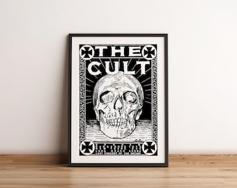The Cult Poster Print | The Cult Artist Poster | Music Poster | Album Cover Poster | Wall Decor | Music Gift