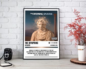 La copie d'affiche de la progéniture | Poster de l'album Splinter | Affiche de musique | Poster de la pochette de l'album | Décoration murale | Cadeau musique