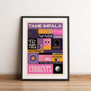 Tame Impala Poster Print | Tame Impala Artist Poster | Music Poster | Album Cover Poster | Wall Decor | Music Gift