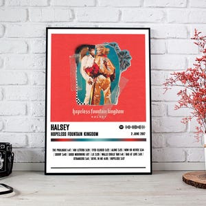 Halsey Poster | hoffnungsvolles Reich der Brunnen Album Poster | Musik Poster | Album Cover Poster | Wanddekoration | Musik Geschenk