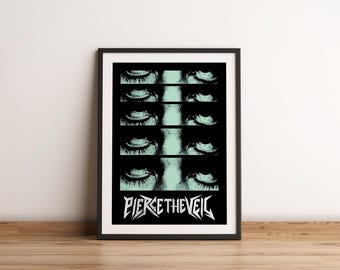 Affiche perce le voile | Percez le voile de l'artiste | Affiche de musique | Poster de la pochette de l'album | Décoration murale | Cadeau musique