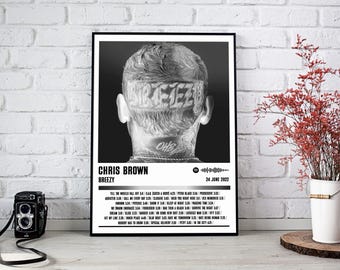 Chris Brown Poster Print | Breezy Album Poster | Music Poster | Album Cover Poster | Wall Decor | Music Gift