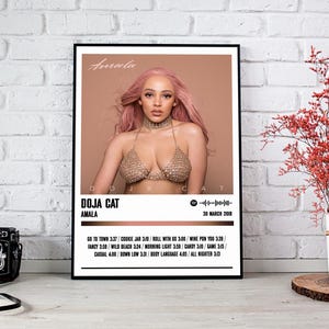 Doja Cat Poster Print | Amala Album Poster | Music Poster | Album Cover Poster | Wall Decor | Music Gift