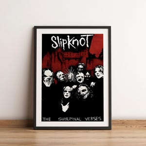 Slipknot Poster Print | Slipknot Artist Poster | Music Poster | Album Cover Poster | Wall Decor | Music Gift